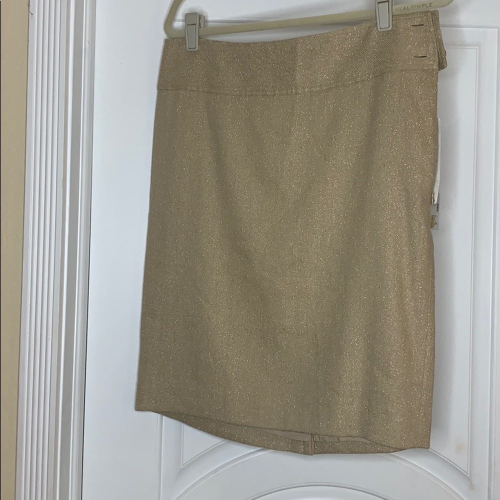 NWT Ralph Lauren Casablanca Skirt in Tan/Gold